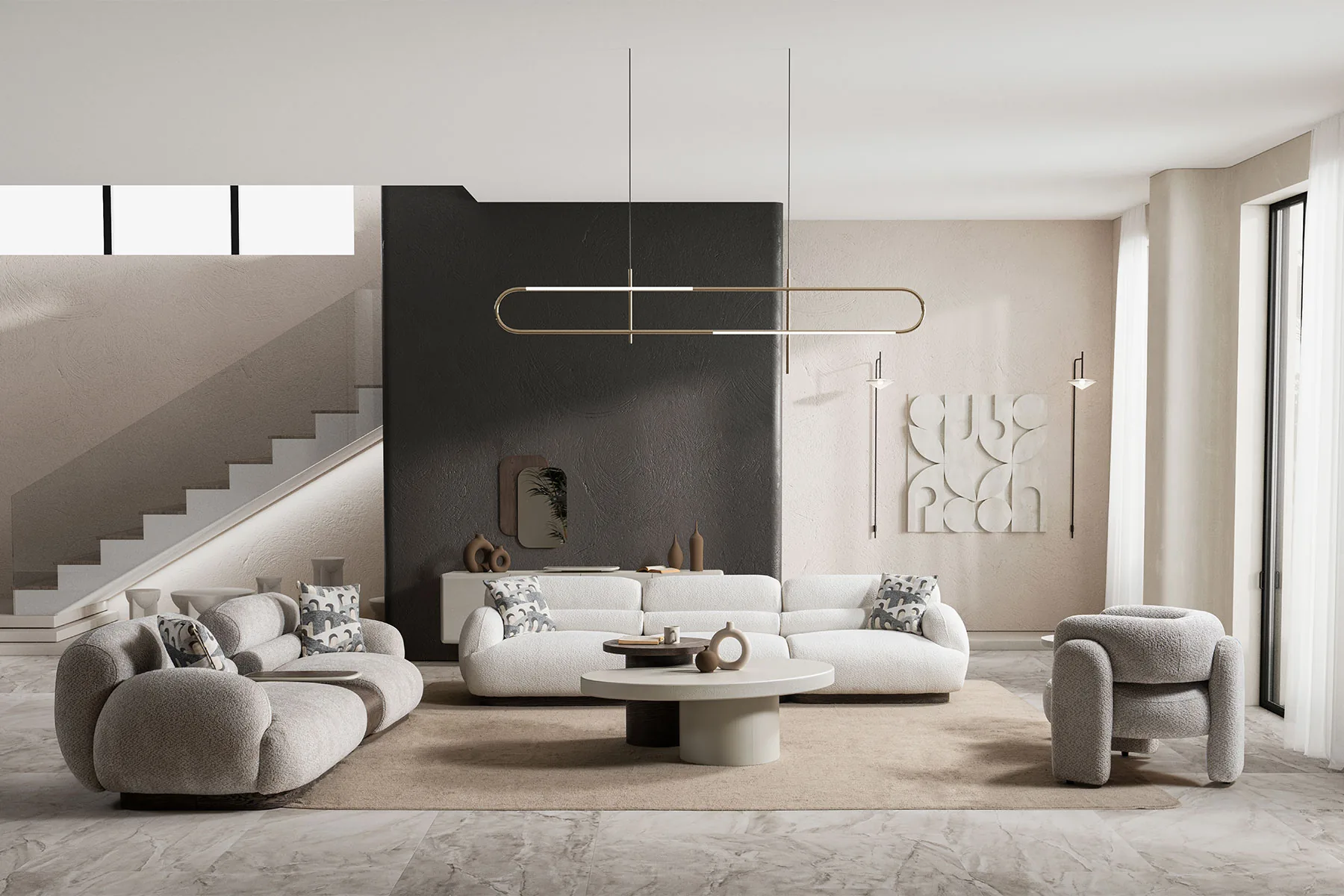 Image de l'ensemble canapés et fauteuils İstanbul