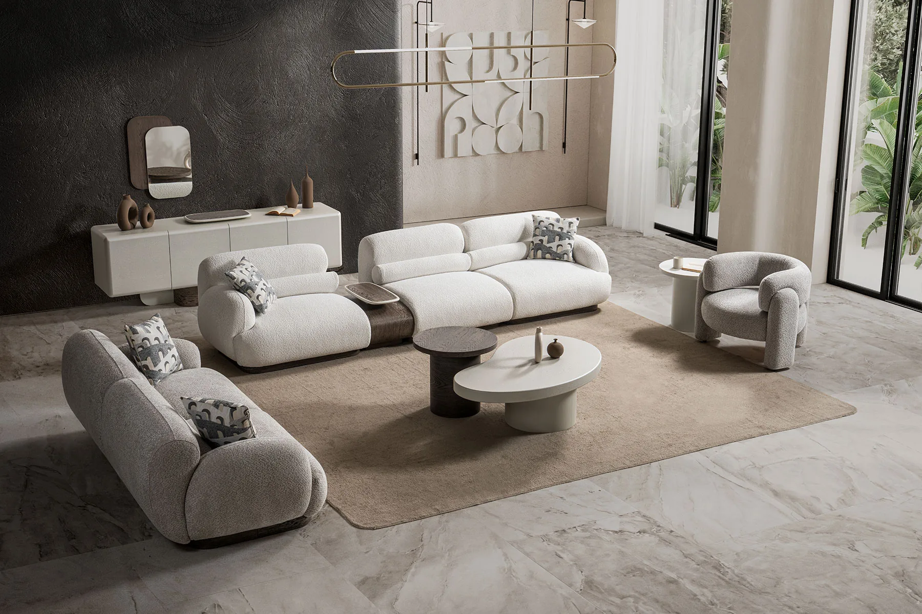Image de l'ensemble canapés et fauteuils İstanbul