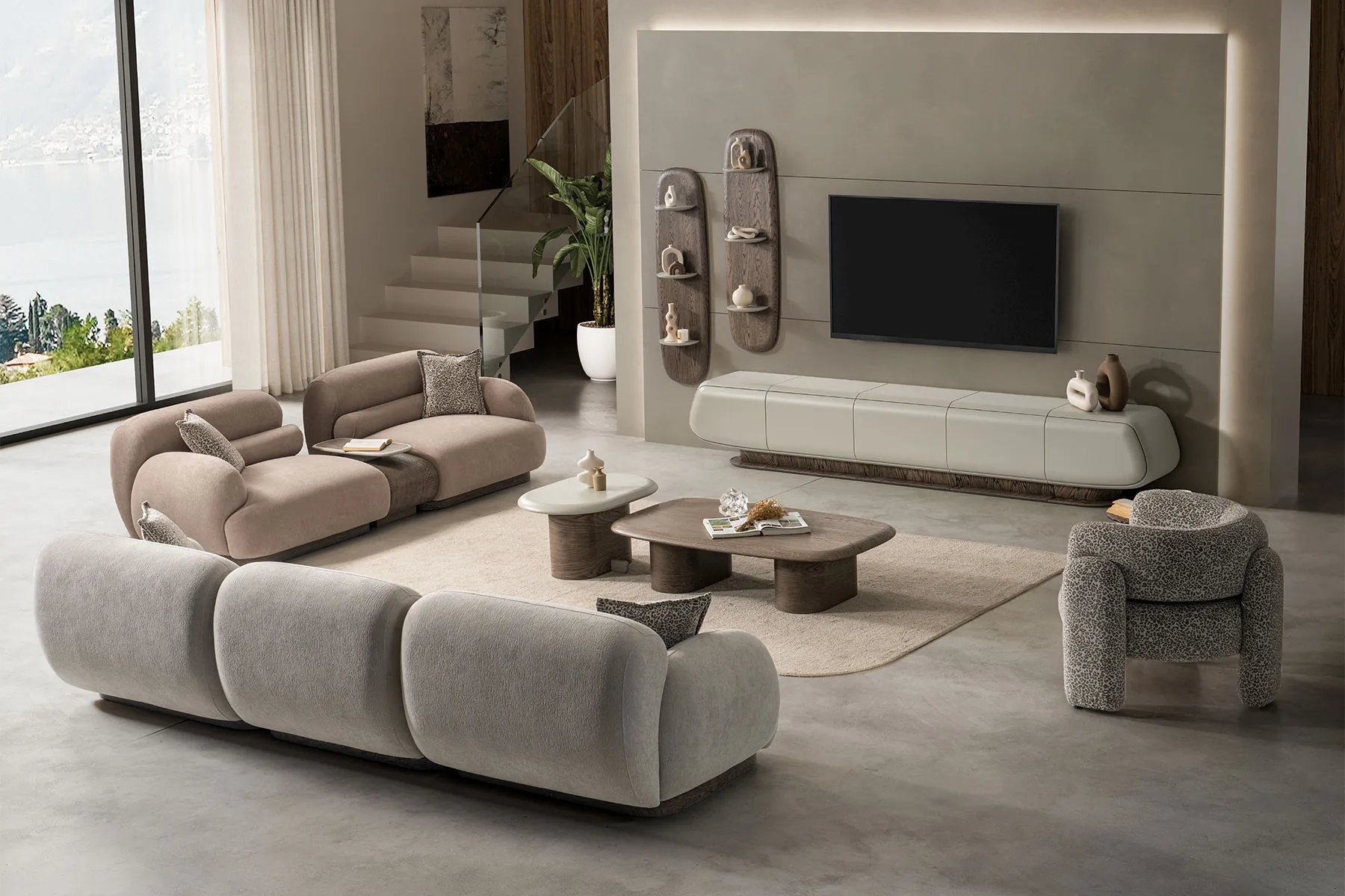 Image du meuble TV et de la console Parla